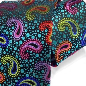 Lawrence Ivey Multi-color Silk Duchamp Style Tie